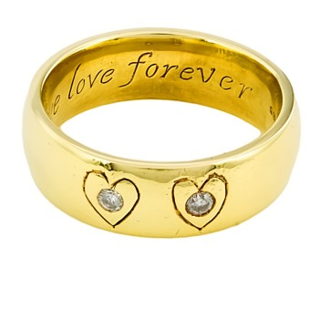 9ct gold Diamond Wedding Ring size J